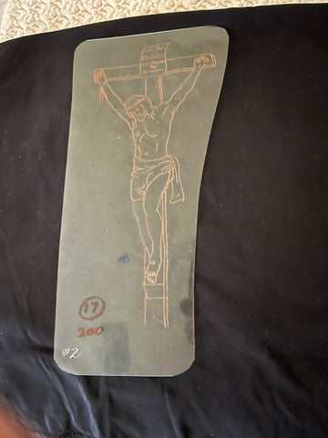 GTC Acetate Stencils 17 - Jesus/Cross