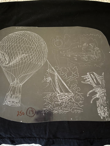 GTC Acetate Stencils 19 - Boat, Hot Air Balloon