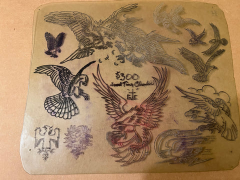 GTC Acetate Stencils  - Misc Eagles, Eagles Fighting