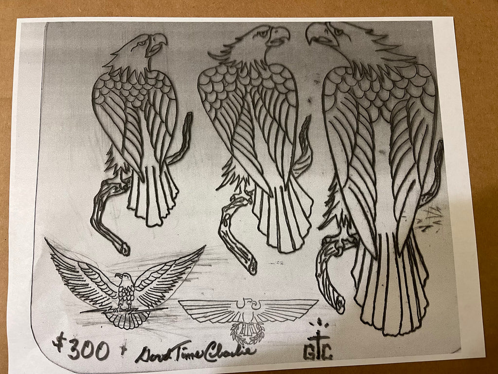 GTC Acetate Stencils  - Perched Eagles