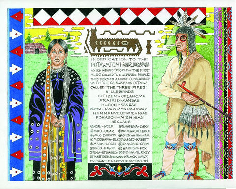 Potawatomi Indian Print