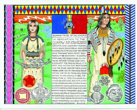 Quapaw Indian Print