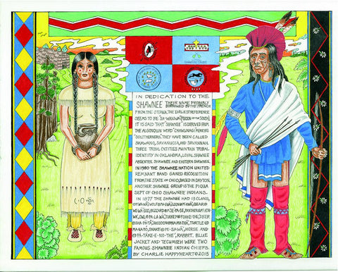 Shawnee Indian Print