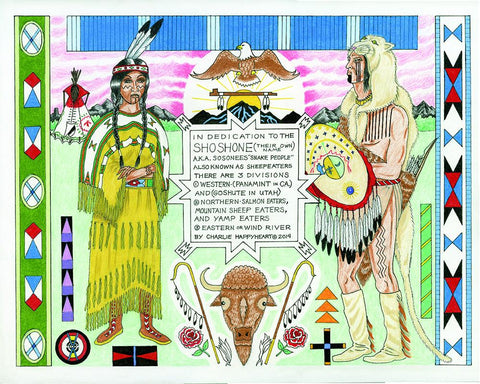 Shoshone Indian Print